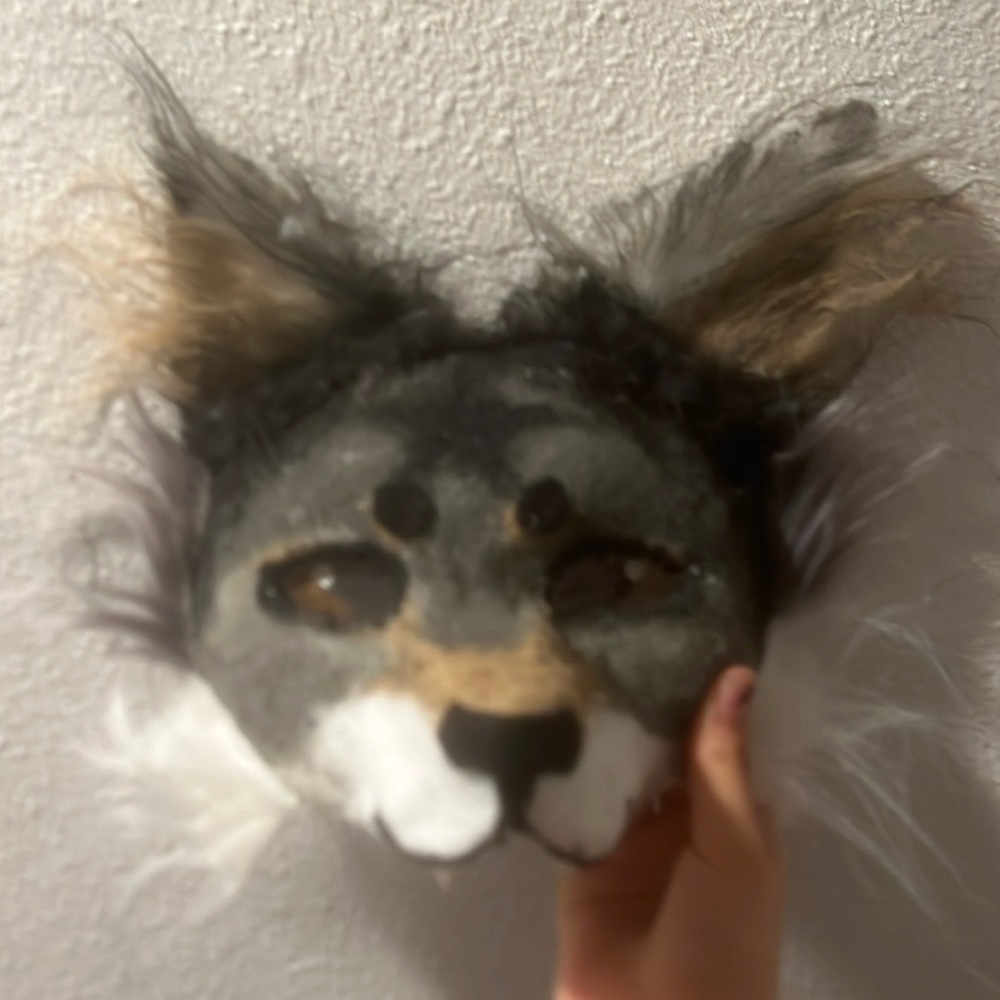 Handmade wolf animal therian mask - Picture 1 of 4